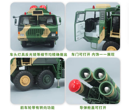 1:25 54CM CASIC HQ-9 Air Defense Missile Launch Vehicle Launcher Diecast Model