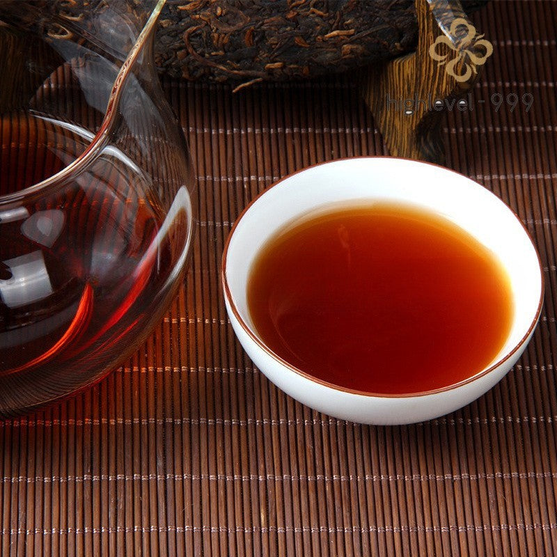 357g Ripe Pu'er Tea Cake Yunnan Imperial Grade Aged Fine Bud Compressed Tea