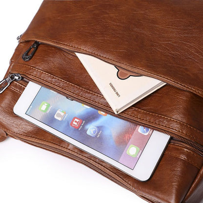 Synthetic Leather Crossbody Bag Retro Handbag Soft Crossbody Bag Polyester 1 PC