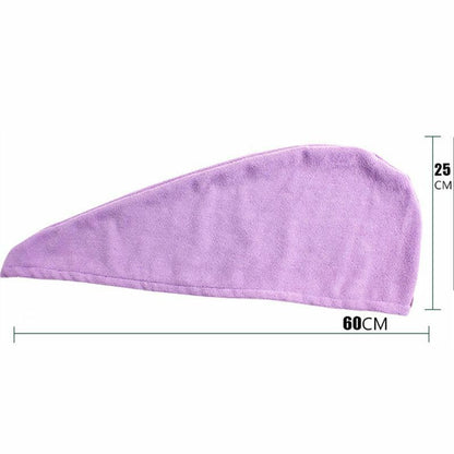Hair Drying Wrap Microfibre Women Towel Quick Hat Cap Turban Head Bathing Tools