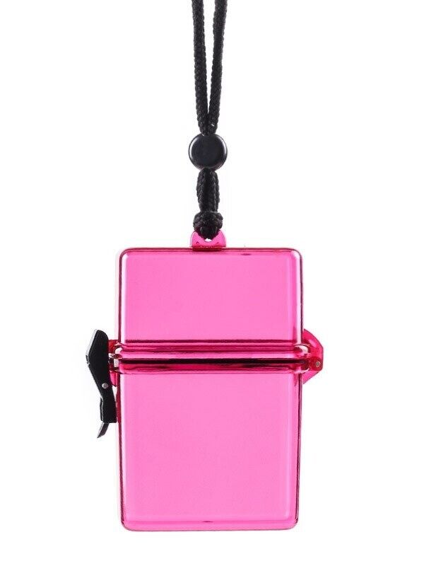 Cigarettes Box Holders Transparent Tobacco Case W/ Chain Ins Acrylic 72x29x112mm