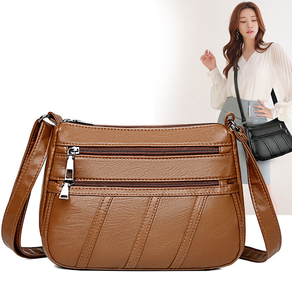 Women PU Leather Crossbody BagsTote Bags Shoulder Bag Travel Bags Large Capacity