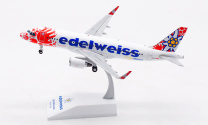 1:200 JC Wings edelweiss AIRBUS A320 Passenger Airplane Diecast Aircraft Model