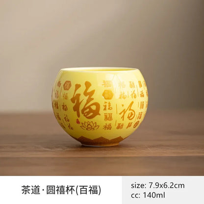Chinese Ceramic Teacup Handmade Custom Master Cup Traditional Tea Accessories