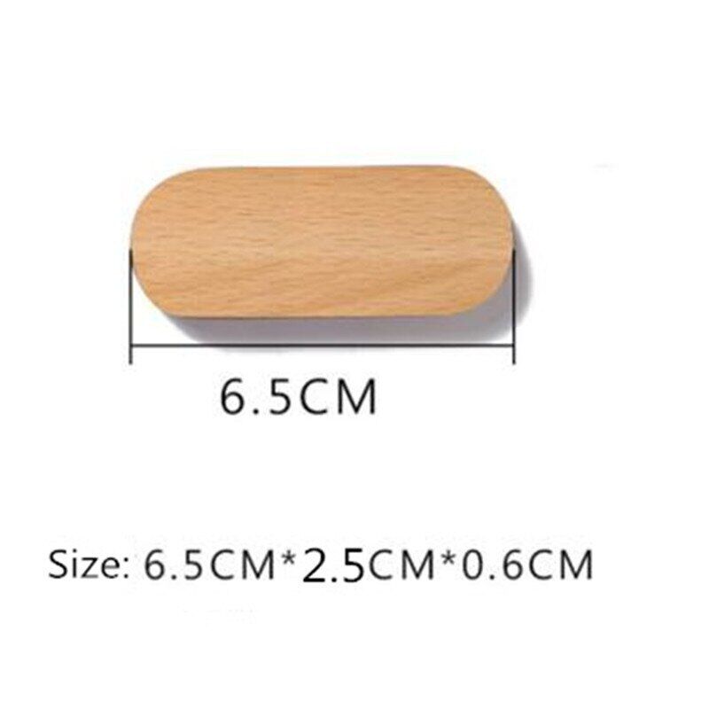 Wall Hooks Wooden Magnetic Hangers Keys Holders Nordic Smooth Edge Display Decor