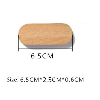Wall Hooks Wooden Magnetic Hangers Keys Holders Nordic Smooth Edge Display Decor