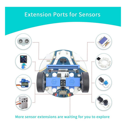 ELECFREAKS microbit Mini Cutebot Kit Compatible with BBC Micro:bit V2 and V1,...