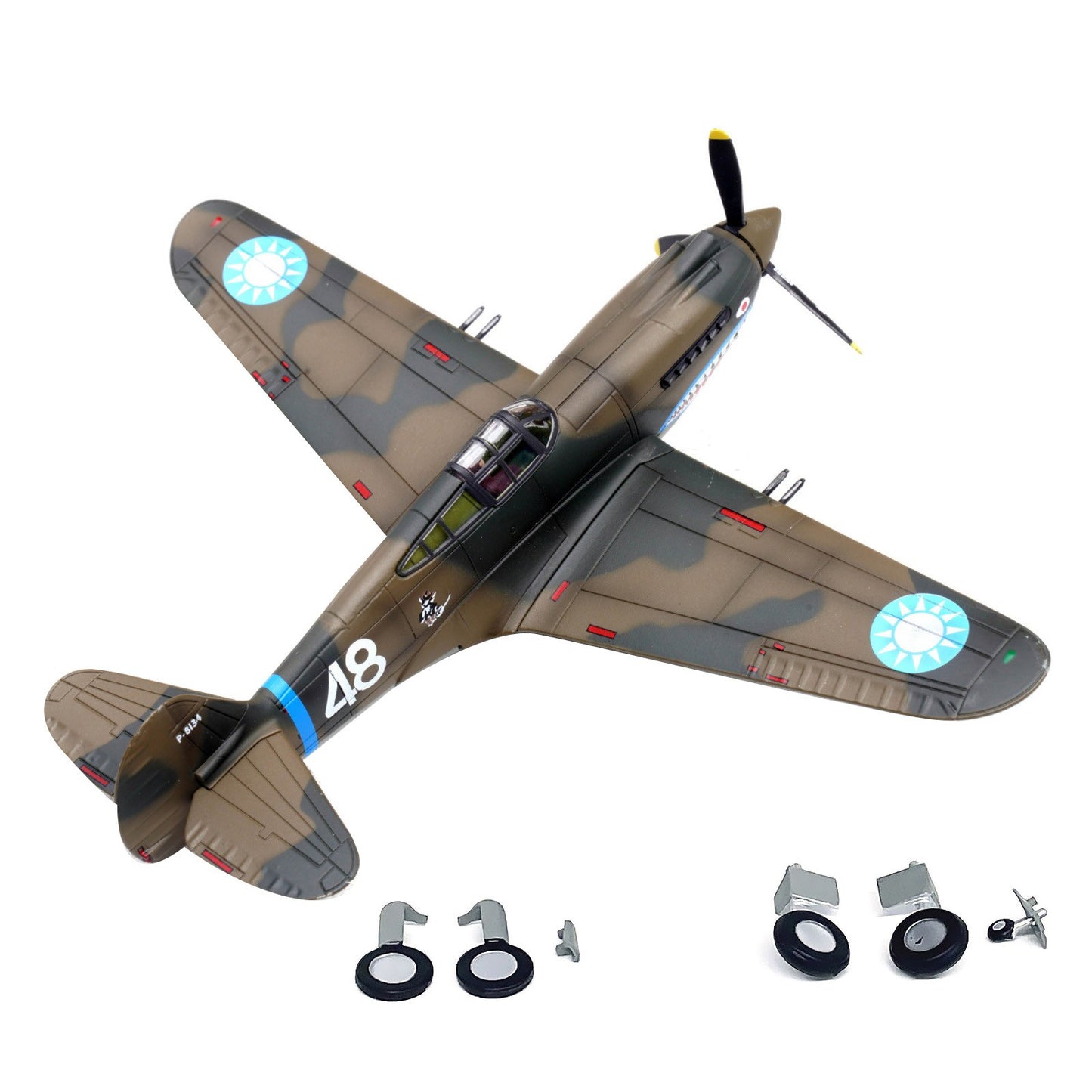 For Curtiss P-40C Warhawk Fighter Diecast Model 1:72 Scale Alloy Military Plane