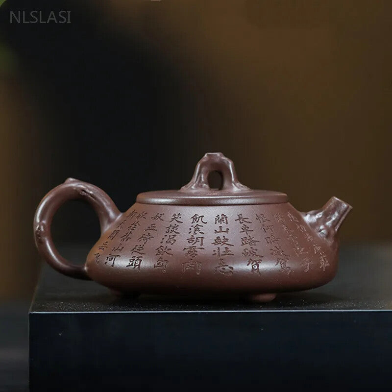 250ml Chinese Yixing Tea Pot Purple Clay Teapot Kettle Raw Ore Handmade Tea Set