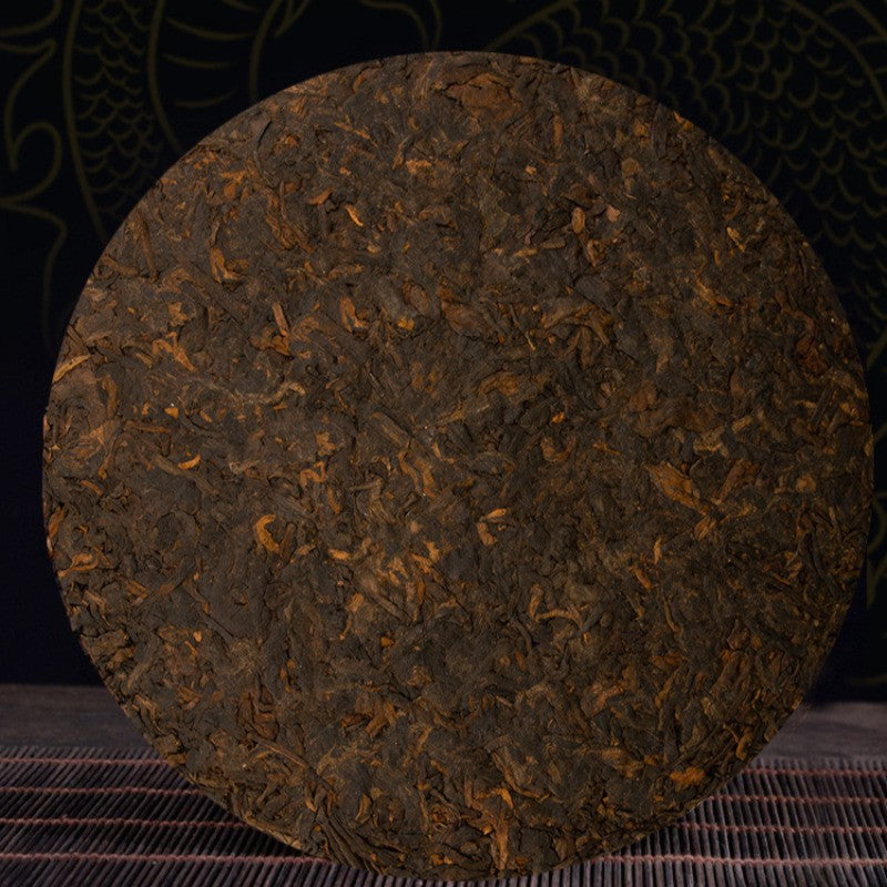 357g Yunnan Qizi Cake Tea Lincang Iceland Ancient Tree Pu'er Tea Ripe Tea Cake