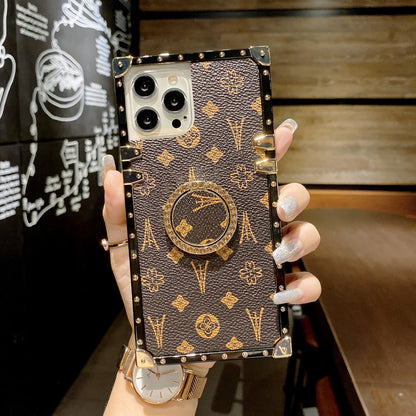 Stylish shockproof protective phone case with a stand for iPhone 17 ProMax/16/15