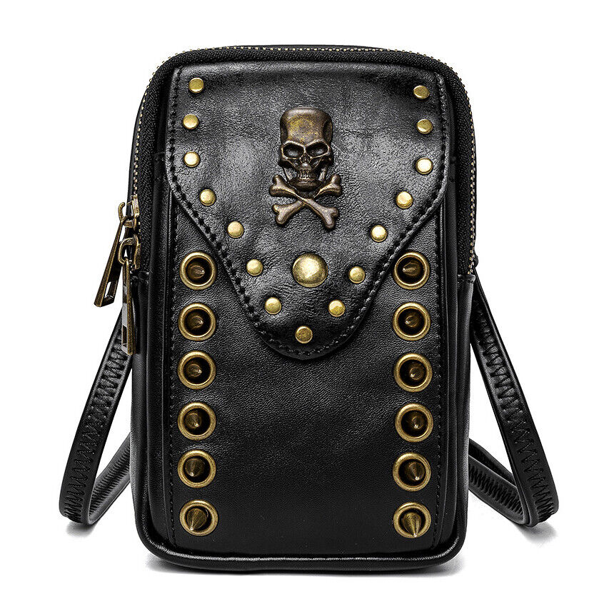 Women's Leather Small Shoulder Bags Outdoor Daypack Fanny Pack Waist Belt Bag
