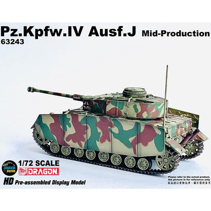 1/72 German Tank No. 4 J-Model with Side Skirt Armor Muddy Coating Version