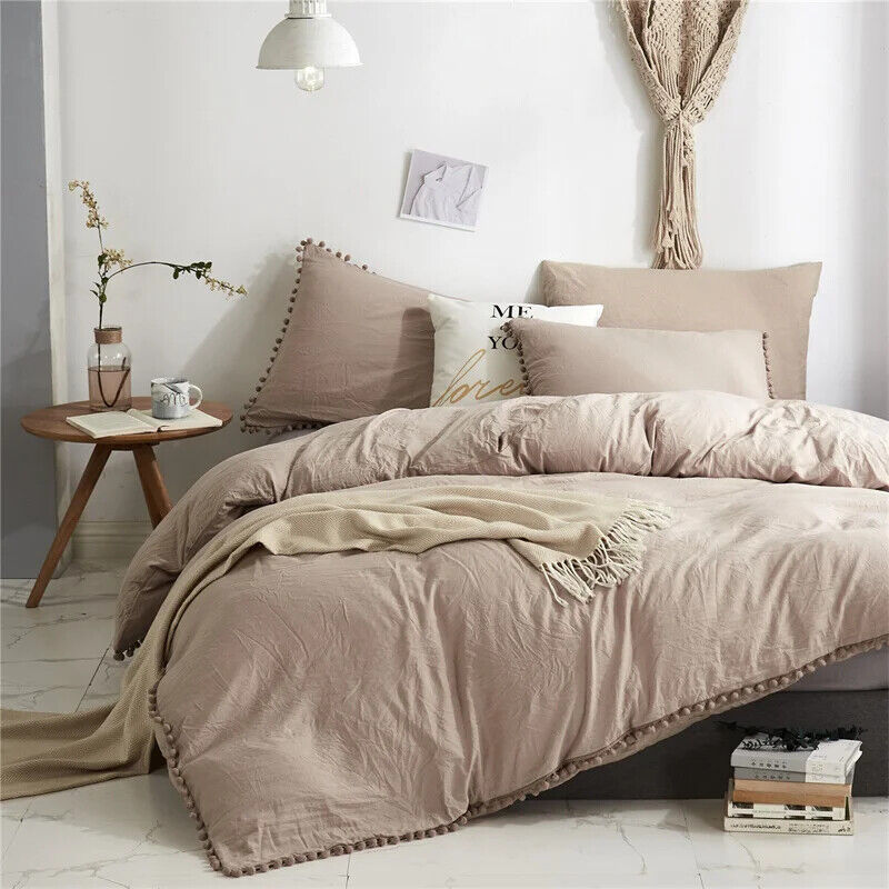 Bedding Set Queen Home Tassel Bed Cover Sets Size Duvet Cover No Sheet