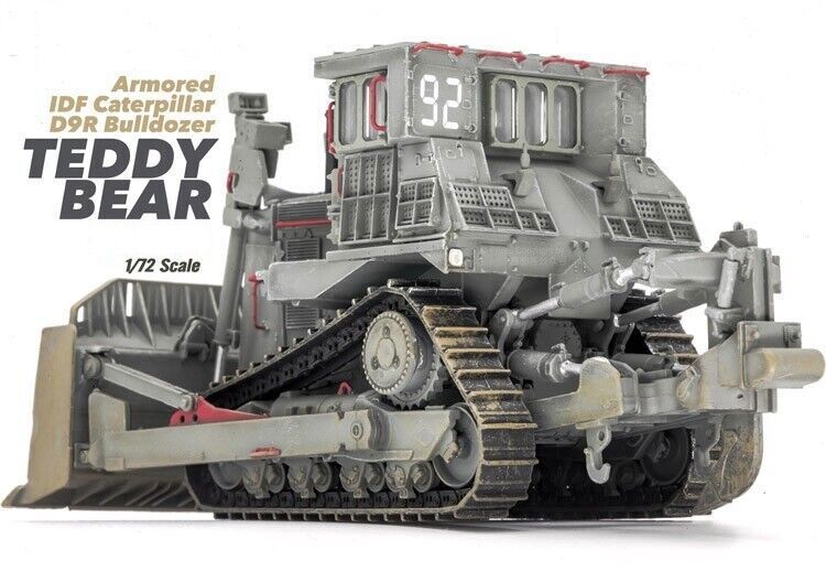SanRong 1/72 Israel Defense D9R Engineering Armored Bulldozer Finished Model