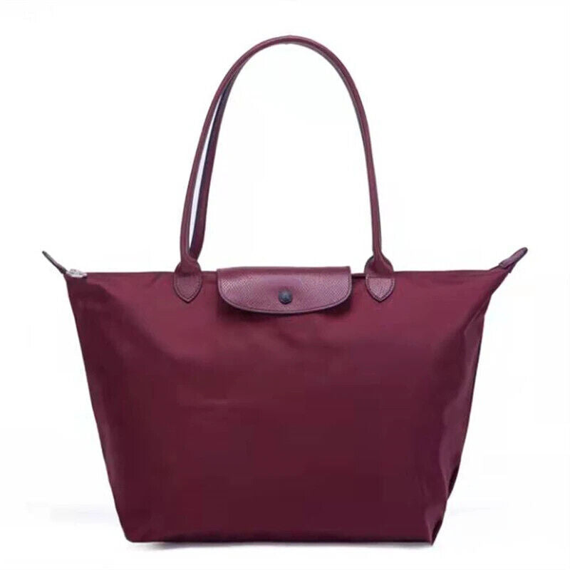 New Fashion High Capacity Embroidered Nylon Shoulder Bag Shopping Bag