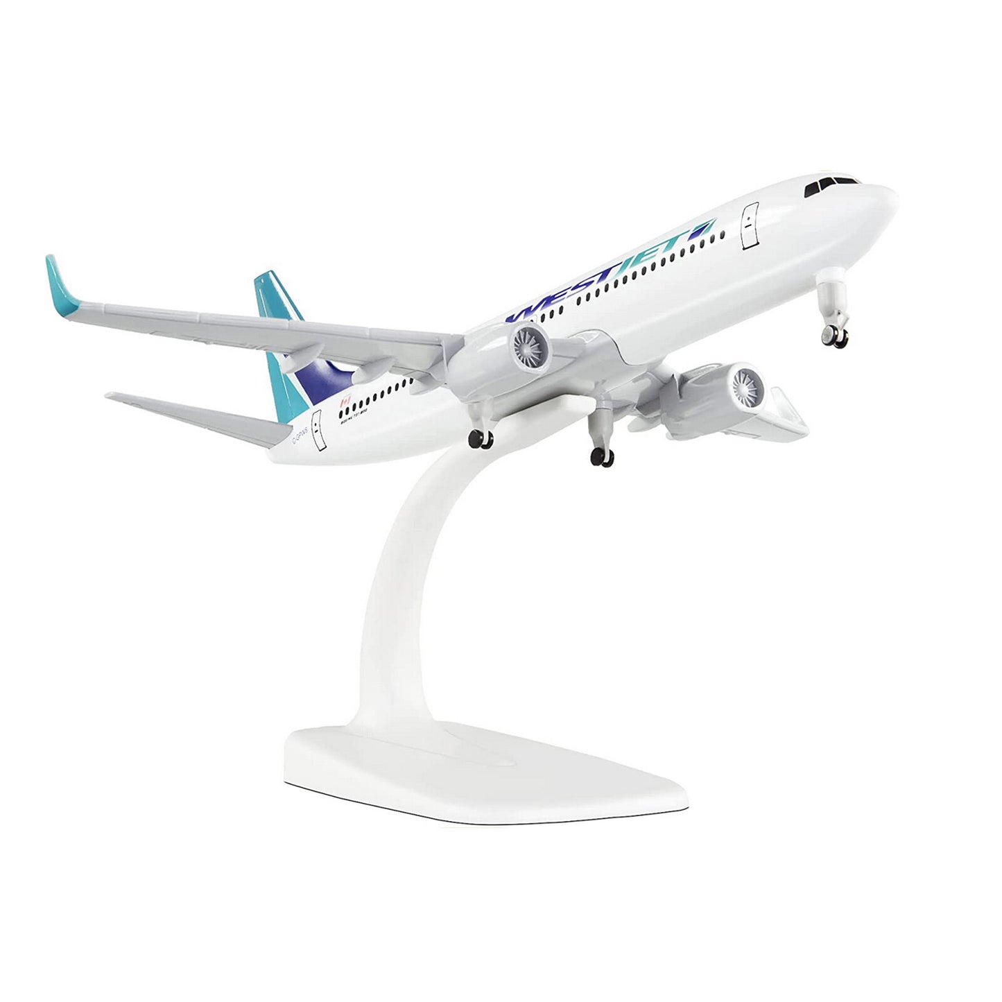 1:300 American Westjet B737 Model Plane Alloy Diecast Airplane Aircraft Ornament