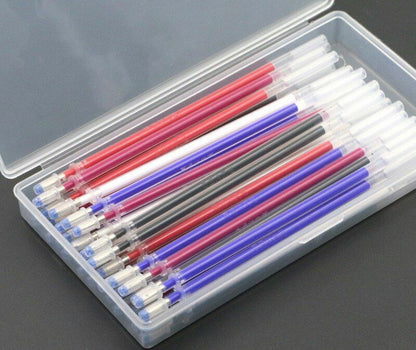 40Pcs/Set Heat Erasable Pens High Temperature Disappearing Fabric Marker Refills