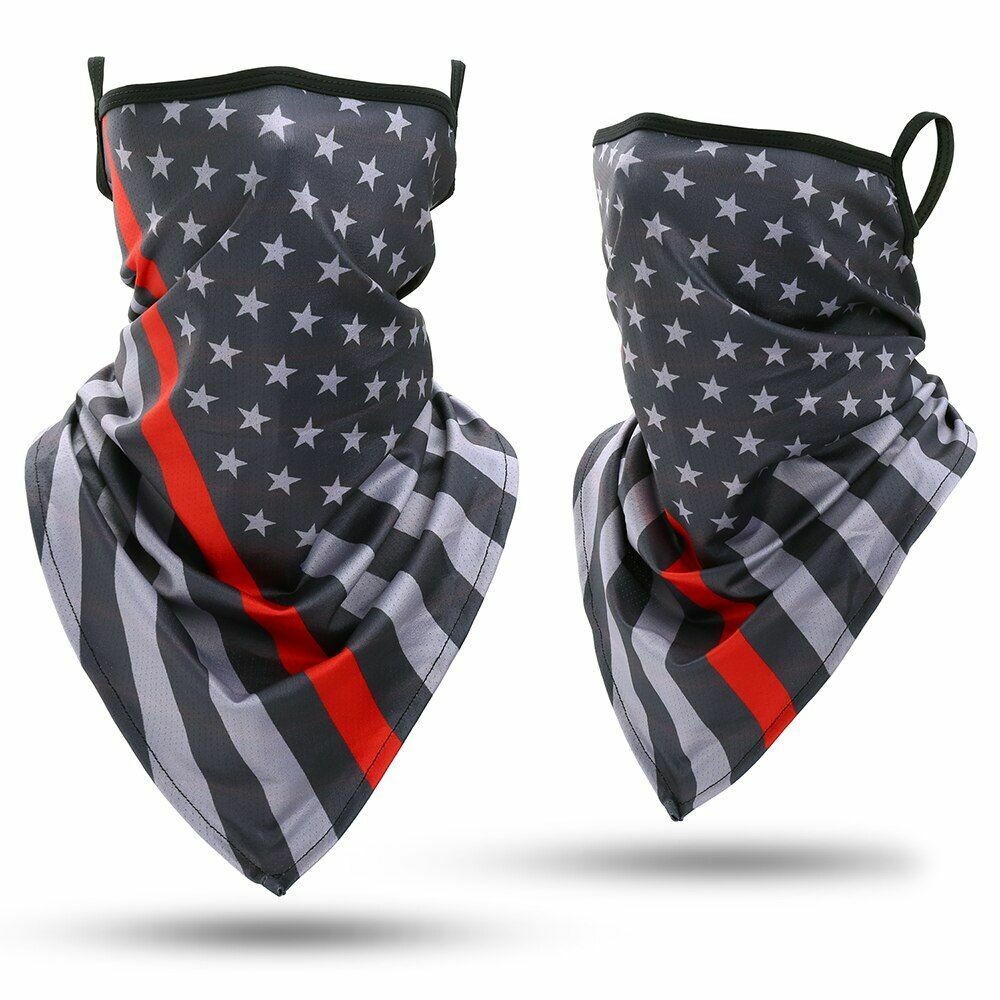 Printed Bandana Cycling Ear Face Mask Neck Gaiter Hunting Running Scarf 26*42 CM