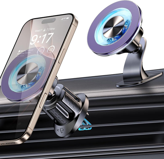 For Magsafe Car Mount Magnetic Phone Holder for Car [2025 Upgraded 22X Magnets &