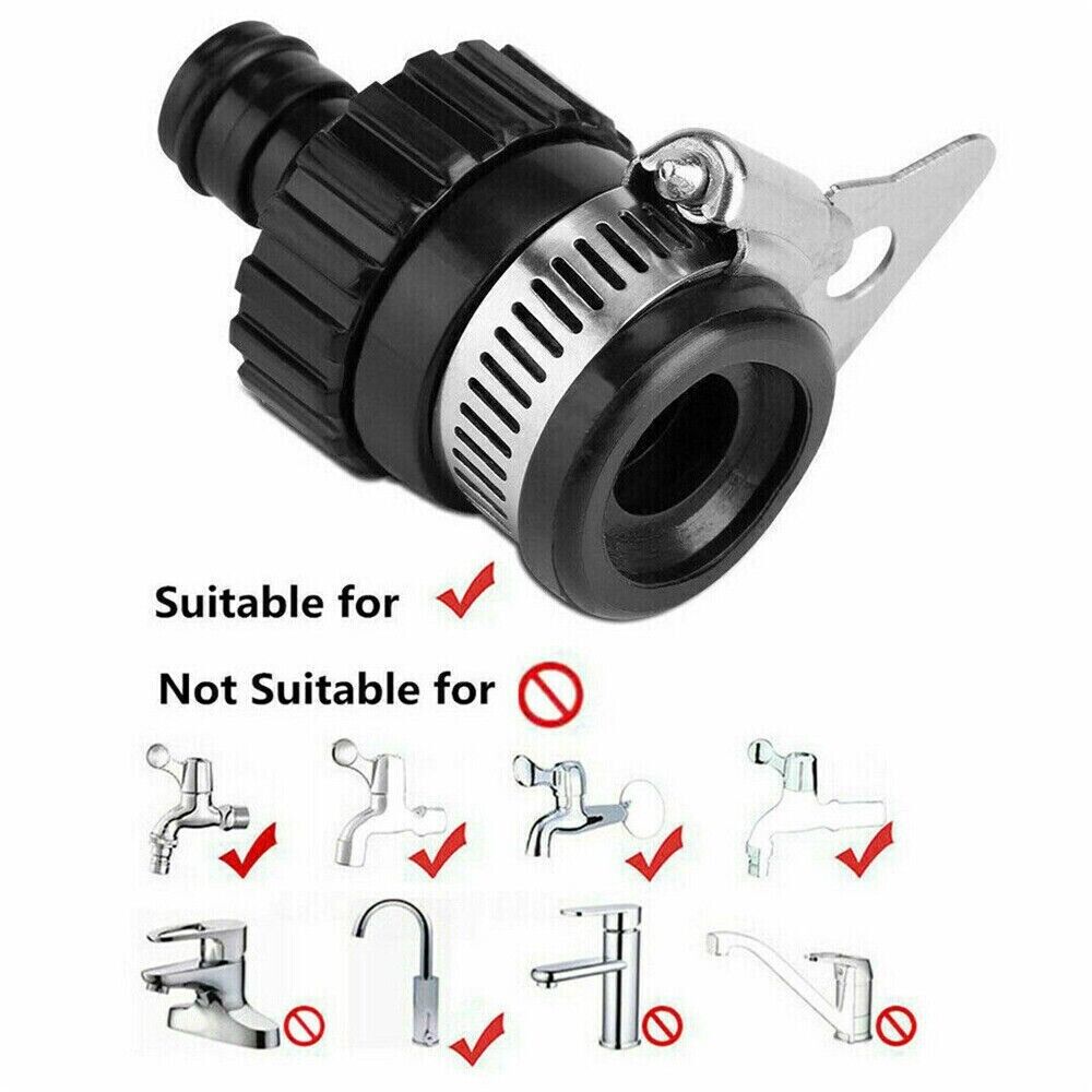 2 X Adapter Garden Pipe Hose Swivel Aerator Multi Thread Hose Faucet Adapter Kit