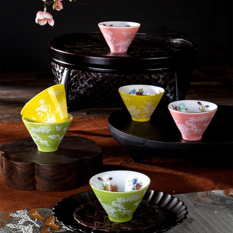One Piece Chinese Tea Cup Porcelain Master Cup 60ml Handpainted Ceramic Cup New