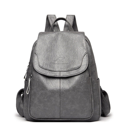 Premium PU Leather Backpack Women Vitange Satchel Rucksack Travel Shoulder Bag