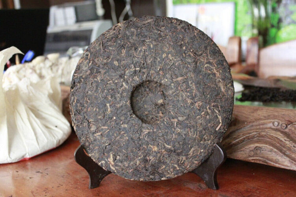 1999 Yunnan Tong Qing Hao Yiwu Mt. Old Tea Ripe Puer Cooked Puerh Tea Cake 357g
