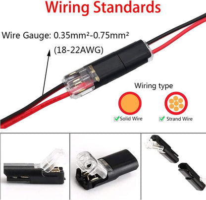 2 Pin Waterproof Electrical Connector Car Automotive Wire Plug Terminal LOT