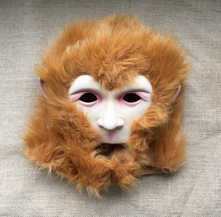 Halloween Monkey King Mask Journey to the West Cosplay Mask Monkey Headgear Prop