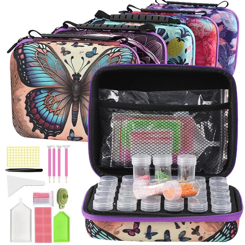 30 Bottles Diamond Painting Accessories Tools Storage Containers Bag Storage Box