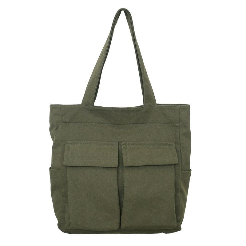 Large Capacity Shoulder Bags Canvas Solid Denim Leisure Travel Bag Women Fashion