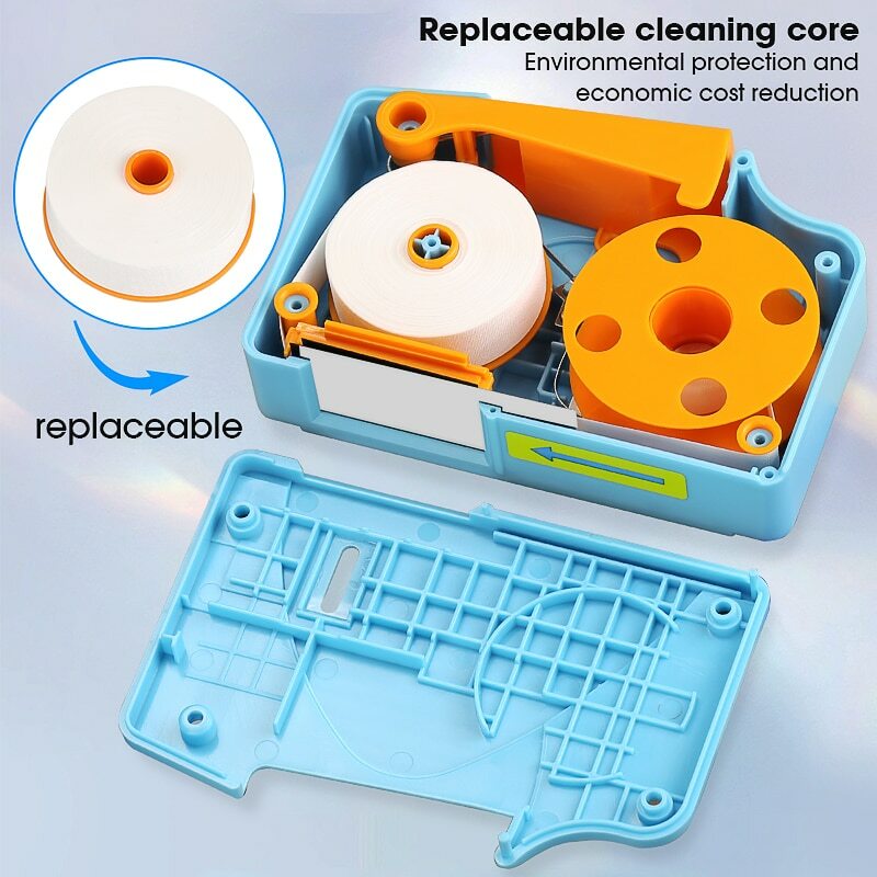 Fiber End Face Cleaning Box Fiber Wiping Tool Pigtail Cleaner Cassette Cleaner