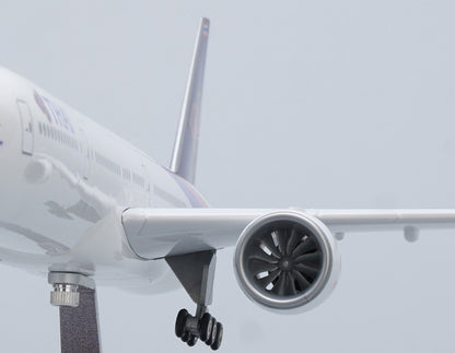 47CM 1:157 THAI BOEING 777-300ER Airplane Landing Gears Resin Aircraft Model