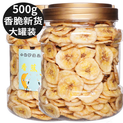 High Quality Dried Banana Chips Canned Snacks Dried Vegetables Fruits- 250g/500g