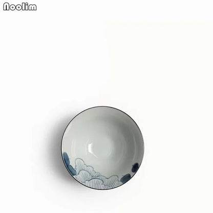 Ceramic Hand Painted Hibiscus Teacup Porcelain Master Tea Cup Handmade