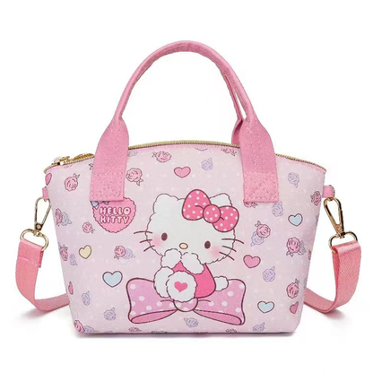 Kuromi My Melody Cinnamoroll Bag Cute Heart Leather Crossbody Shoulder Handbag