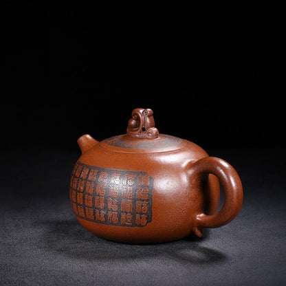 Chinese Yixing Zisha Clay Handmade Exquisite Teapot （福如东海 【底款】顾景舟）