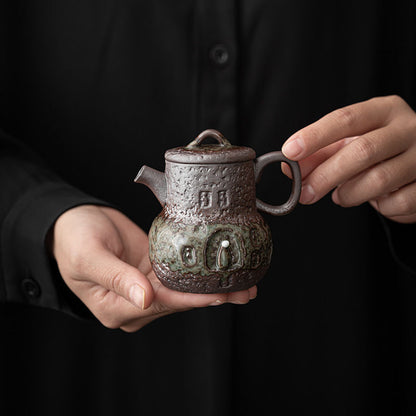 120ml Yixing Ceramic Tea Pot Kung Fu Tea Set Retro Handmade Crafts China