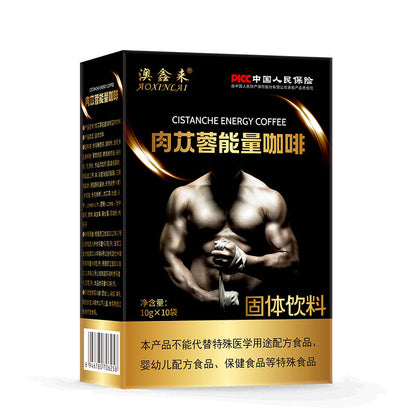 Cortex Eucommia Leaf Ginseng Winery Black Coffee Energy Coffee -