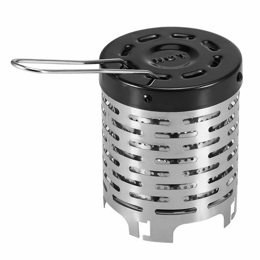 Gas Stove Heater Camping Outdoor Propane Butane Storage Bag Stand Copper Alloy