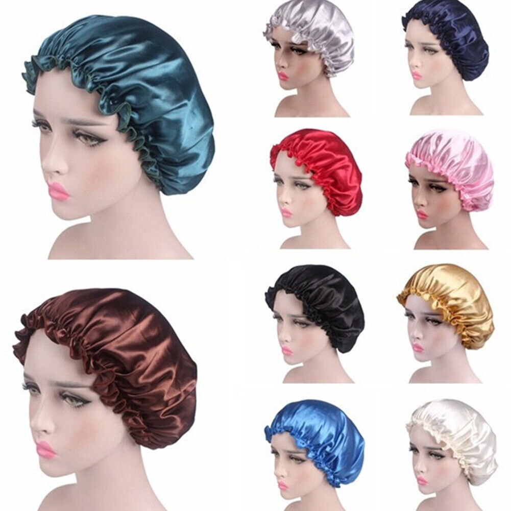 Lady Satin Sleep Hat Hair Care Adjustable Chemo Caps Bonnet Turban Hat Headwraps