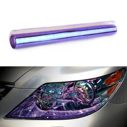 Car Film Stickers Purple Chameleon Headlight Fog Gloss Vinyl Tint Decals 60x30cm