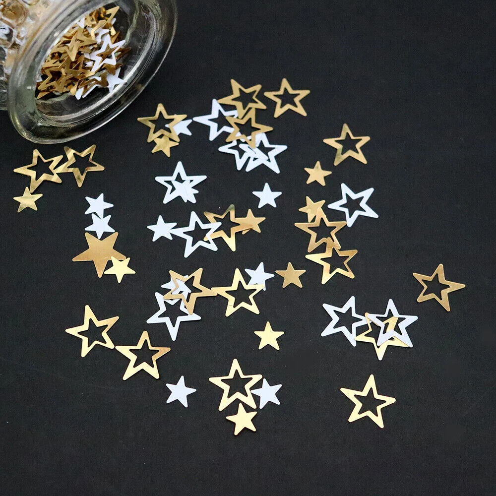 Confetti 15g Star Dots Golden Silver Sequins Baptism Birthday Party Events Decor