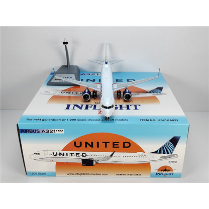 1:200 InFlight United Airbus A321neo Passenger Airplane Diecast Plane Model