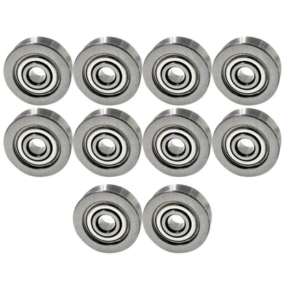 10Pcs V623ZZ Groove Guide Pulley Rail Ball Bearings For Linear Motion System G