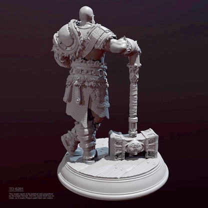 1/24 resin figure model kitHammer Warrior 3D Printing Unassembled Unpainted