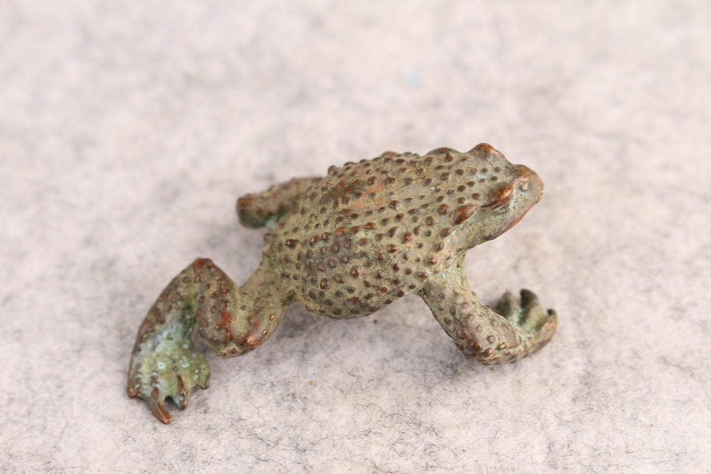Rare Fortune chinese bronze Handwork jinchan frog Statue tea pet fengshui Art