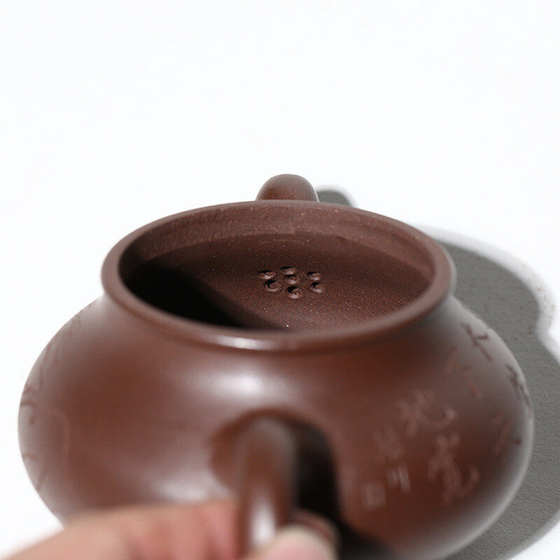 Sold At A Loss Real Yixing Zisha Tea Pot Marked 7 Infuser Holes Purple Clay Pot