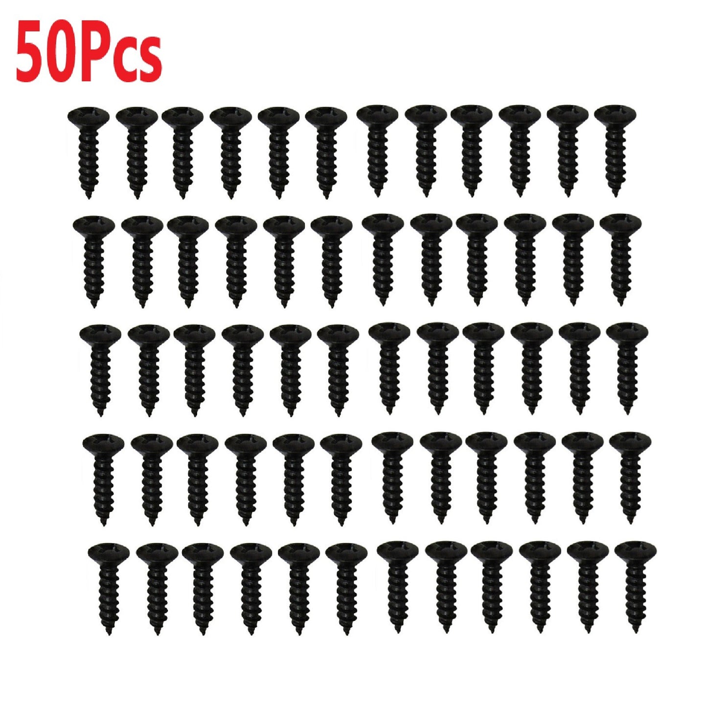 50Pcs Iron Guitar Pickguard Screws For Fender Strat/Tele Electric Guitar Bass
